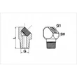 ADAPTER 45° könyök - K R1/8 BSP - B R1/8 BSP