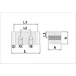 Zsírzóblokk - L - M10x1 - 3 kimenet