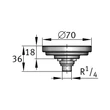 ARCALUB-C1.MOUNT-SUPPORT-R1/4
