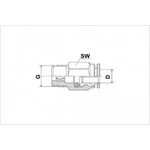 GEK 4-LL M6x1 Gyorskuplungos csatlakozó