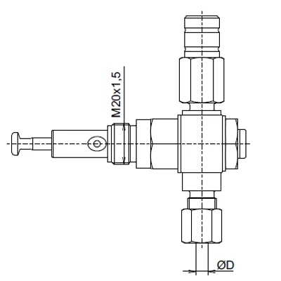 BEKAMAX dugattyúelem PE-120 120mm3/rev + biztonsági szelep